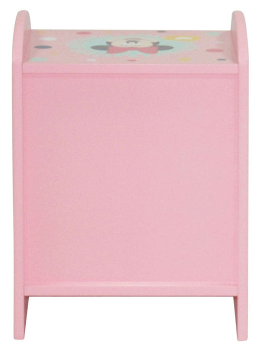 Disney Minnie Mouse Pink 1 Drawer Bedside Cabinet