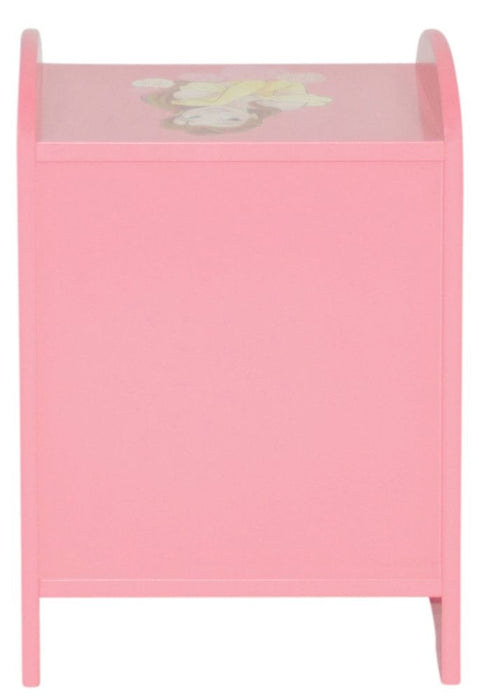 Disney Princess Pink 1 Drawer Bedside Cabinet