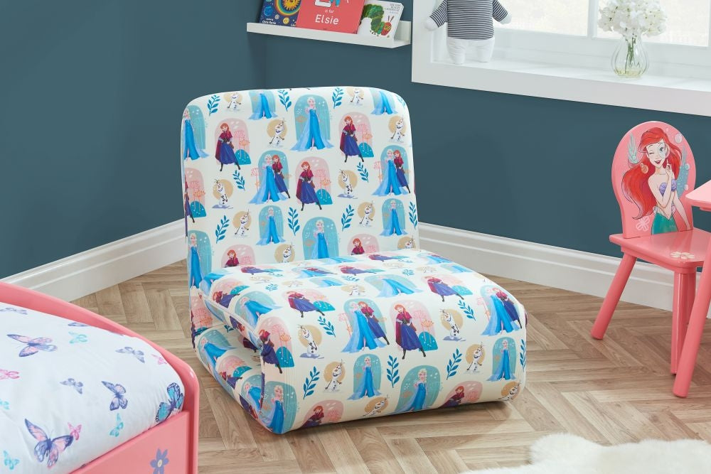 Disney Frozen Multi Coloured Fabric Fold Out Bed Chair