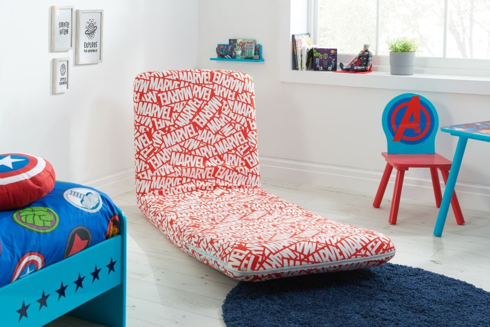 Disney Marvel Red Fabric Fold Out Bed Chair