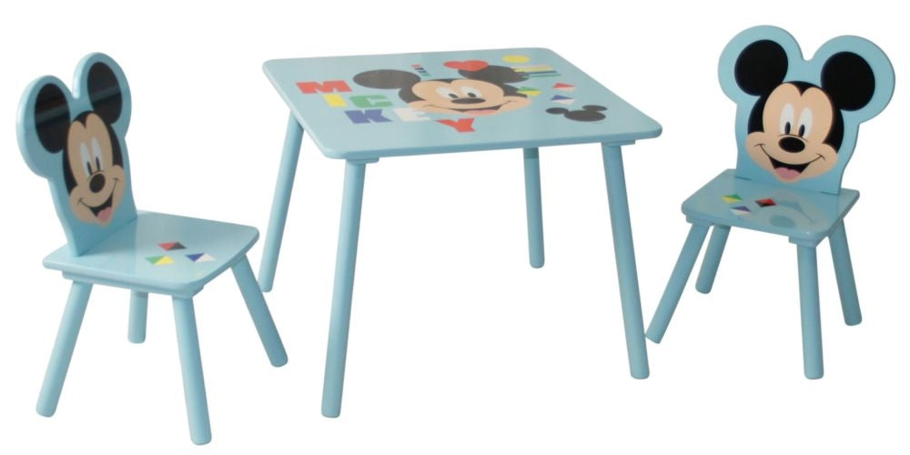 Disney Mickey Mouse Blue Square Dining Table and 2 Chair