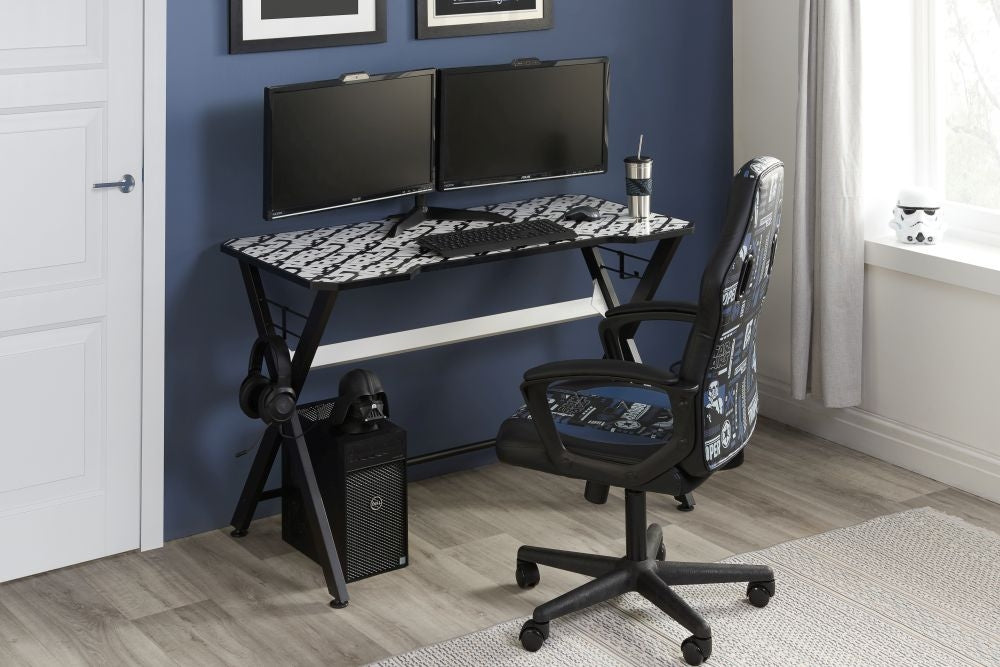 Disney Star Wars Black Computer Gaming Desk
