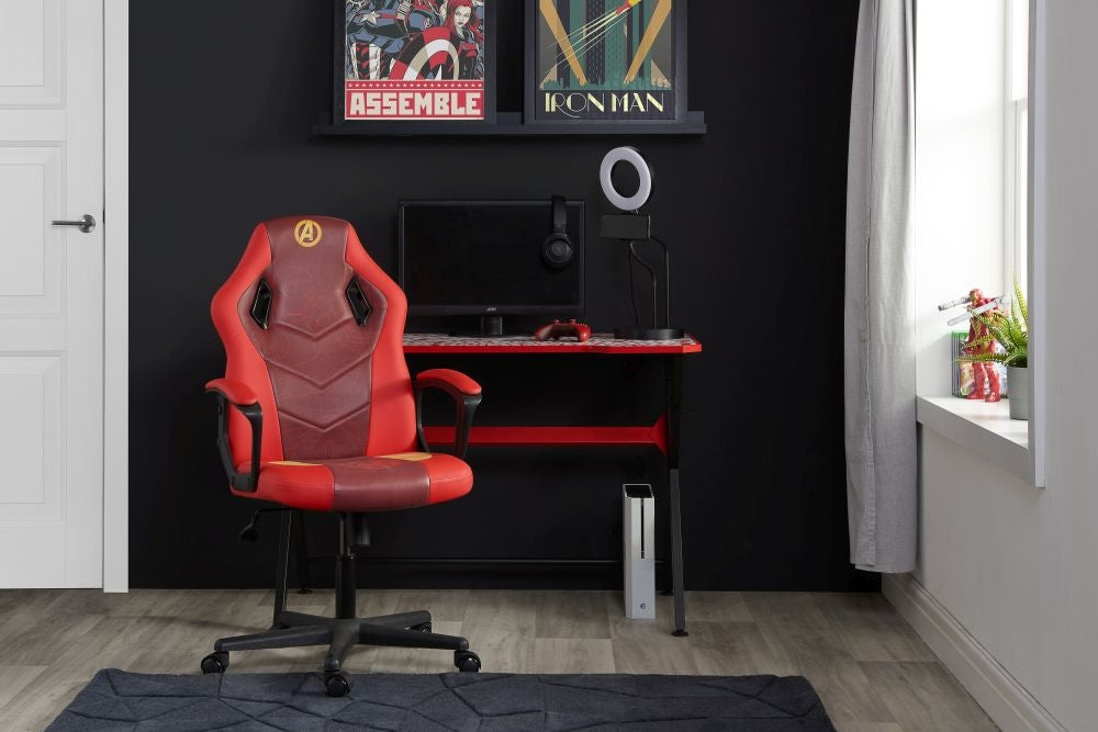 Disney Avengers Red Faux Leather Gaming Chair