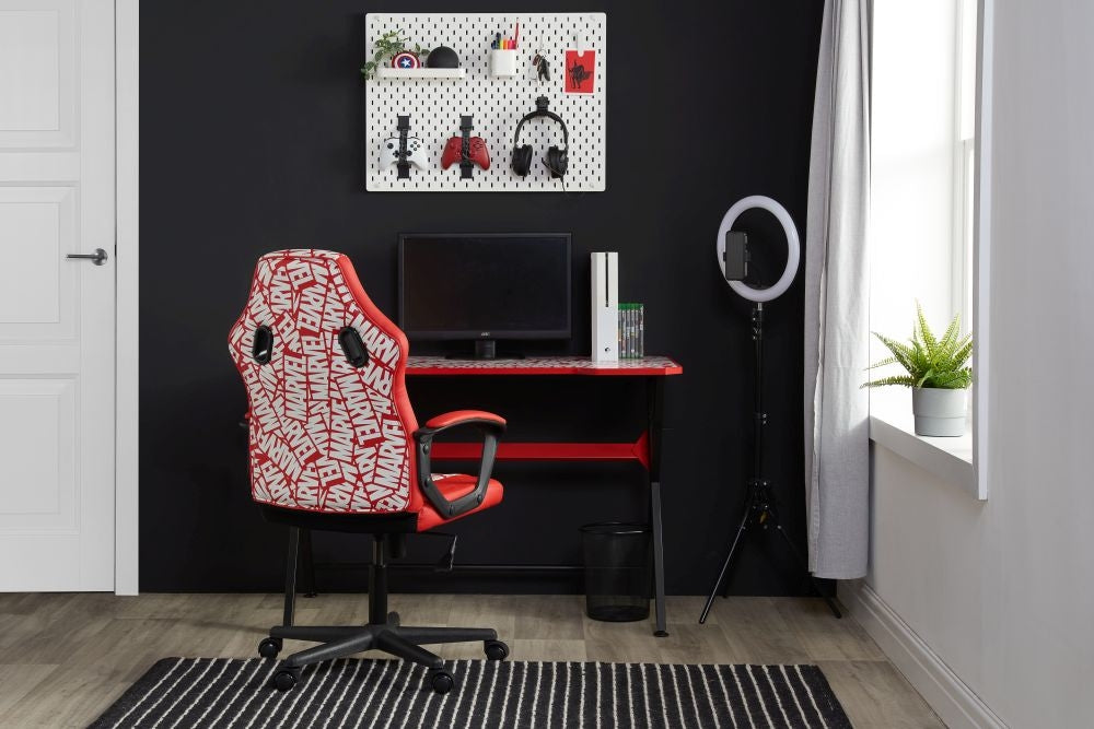 Disney Marvel Red Faux Leather Gaming Chair