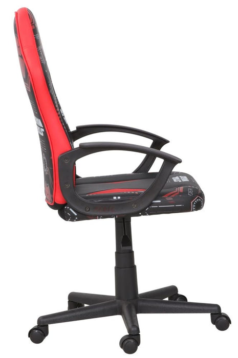 Disney Sith Trooper Patterned Black Faux Leather Gaming Chair