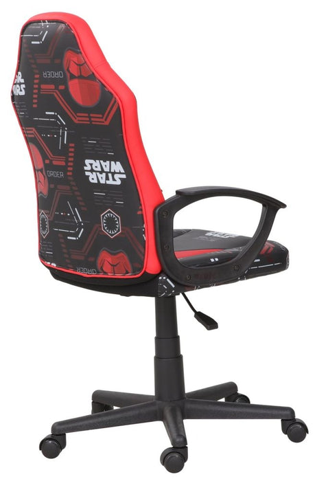 Disney Sith Trooper Patterned Black Faux Leather Gaming Chair