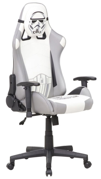 Disney Stormtrooper Hero White Faux Leather Gaming Desk