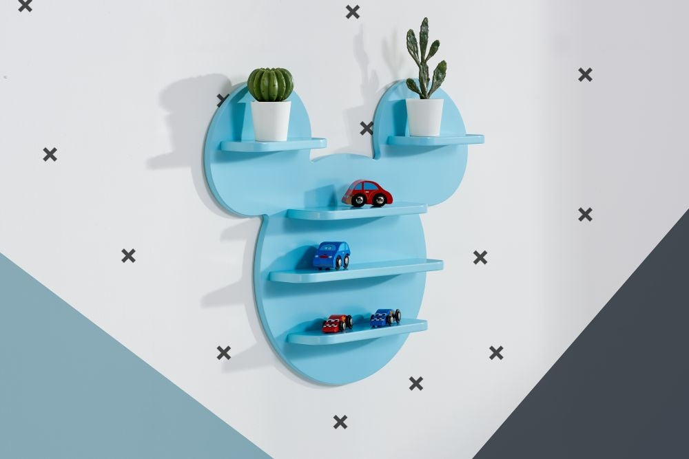 Disney Mickey Mouse Blue Wall Shelf
