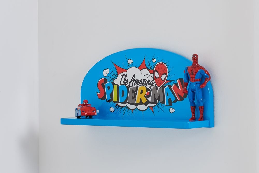 Disney Spider Man Blue Wall Shelf