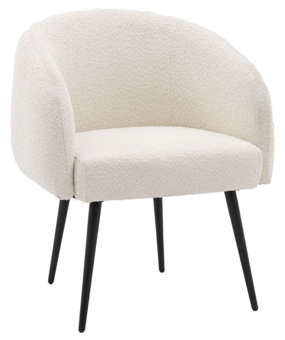 Bugatti Off White Fabric Tub Chair