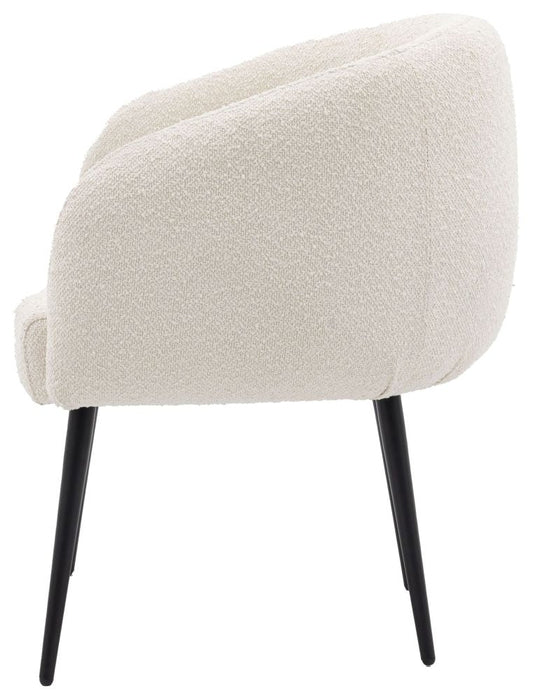 Bugatti Off White Fabric Tub Chair