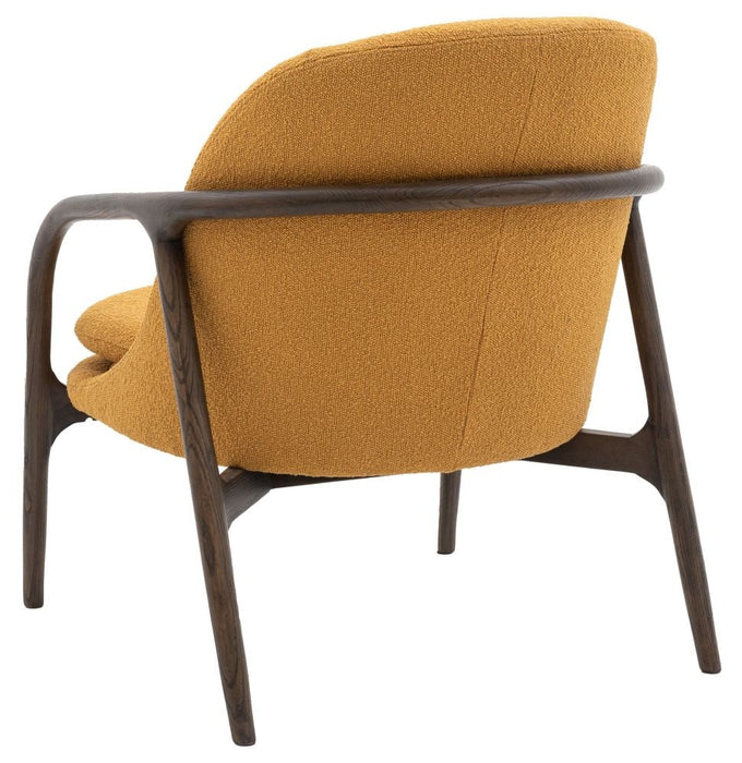 Alegra Ochre Fabric Armchair