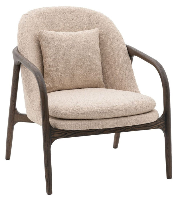 Alegra Taupe Fabric Armchair