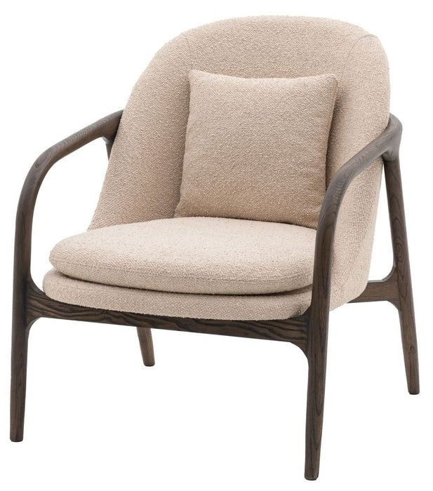 Alegra Taupe Fabric Armchair