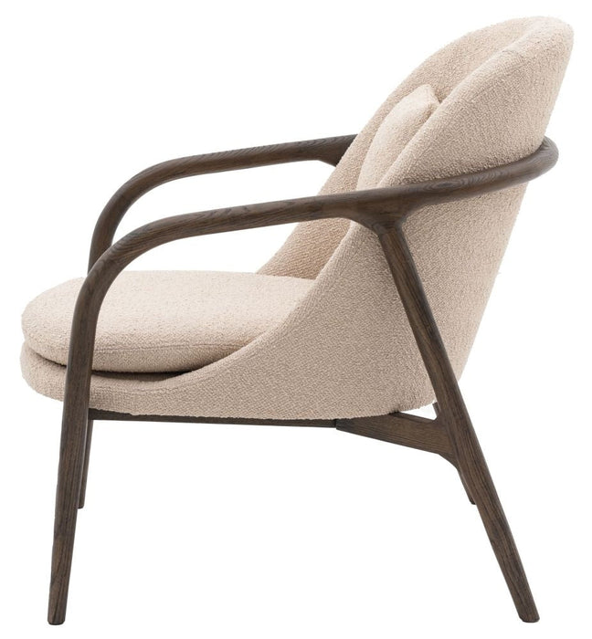 Alegra Taupe Fabric Armchair