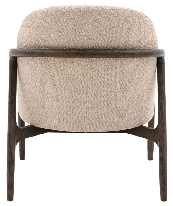 Alegra Taupe Fabric Armchair