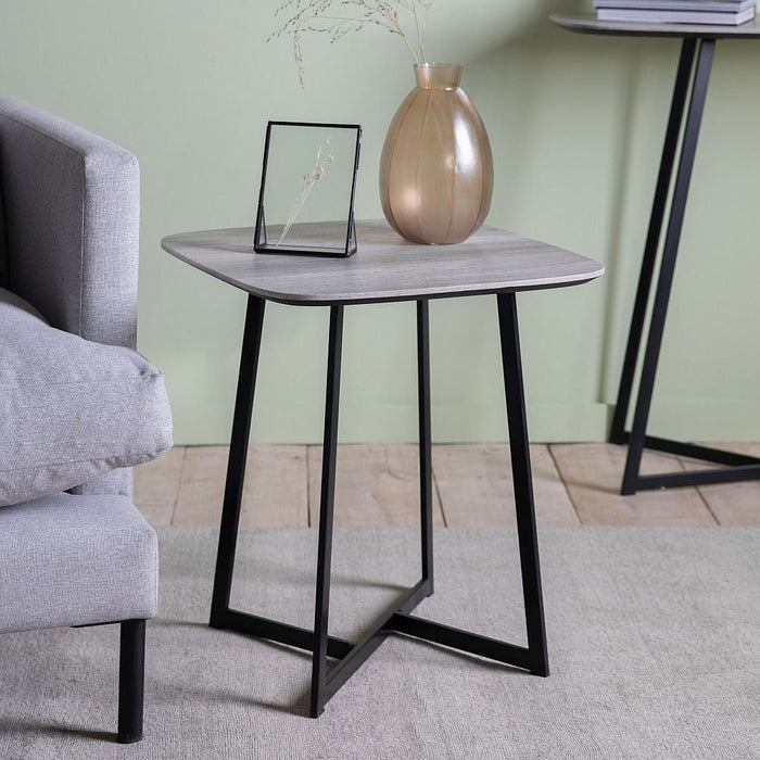 Arkansas Light Oak Effect Square Side Table