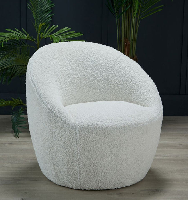 Cocoon Off White Accent Chair