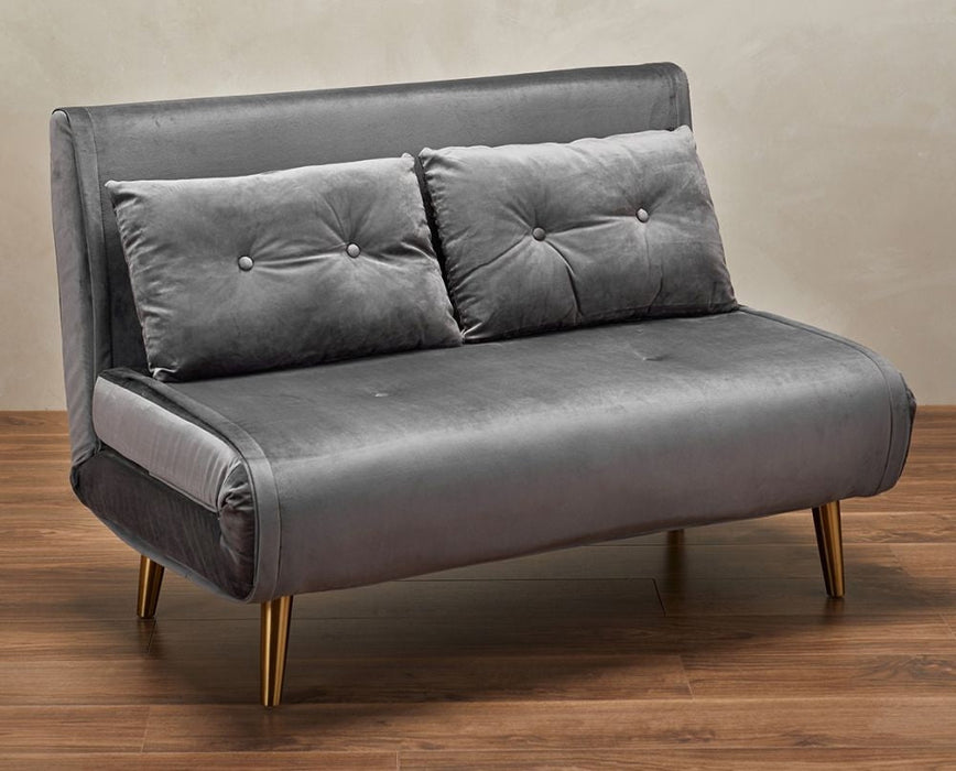 Madison Grey Plus Velvet Sofa Bed