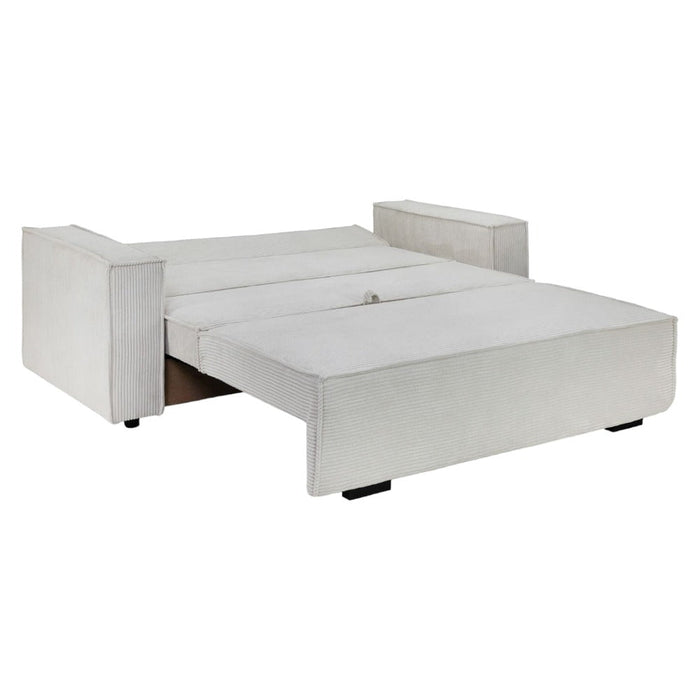 Cassia Beige 3 Seater Sofabed with Storage