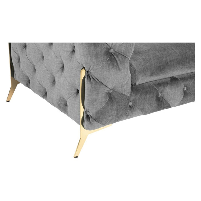 Chelsea Chesterfield Grey 2 Seater Sofa
