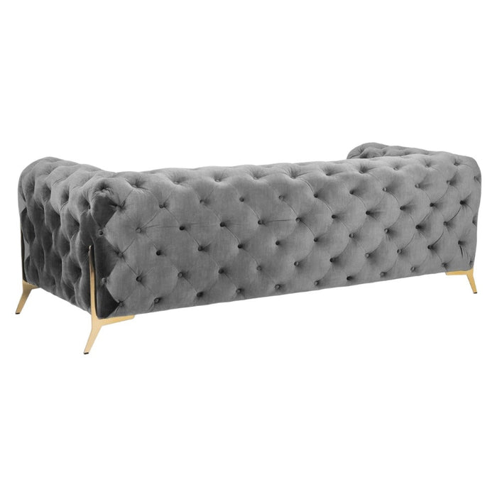 Chelsea Chesterfield Grey 3 Seater Sofa