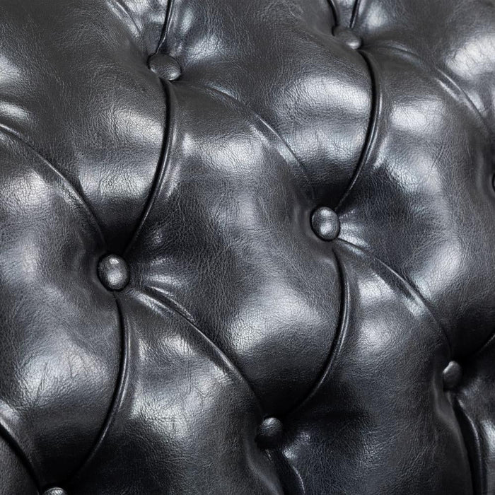 Chesterfield Black 3+2 Seater Sofa