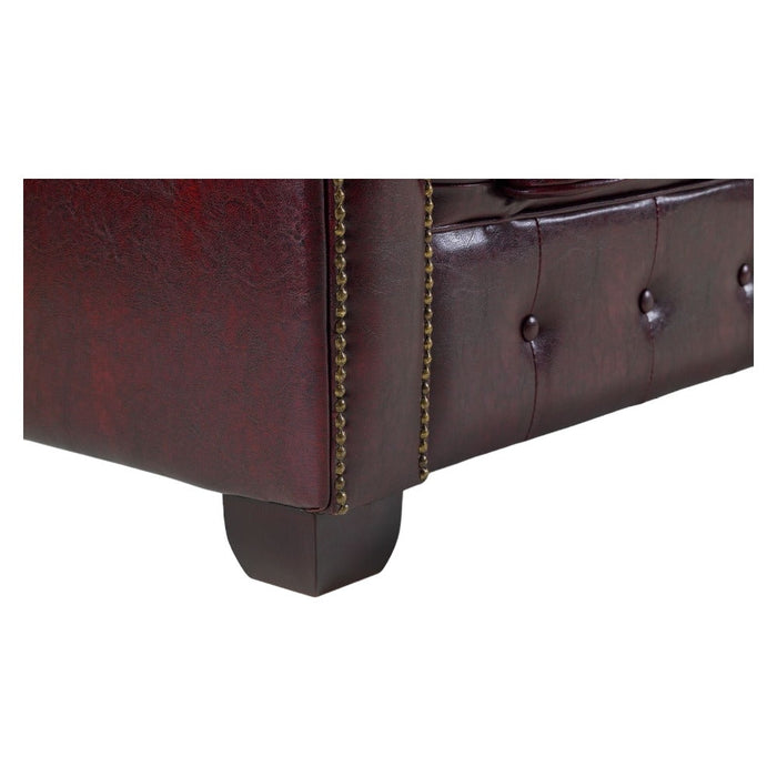 Chesterfield Oxblood Red 3 Seater Sofa