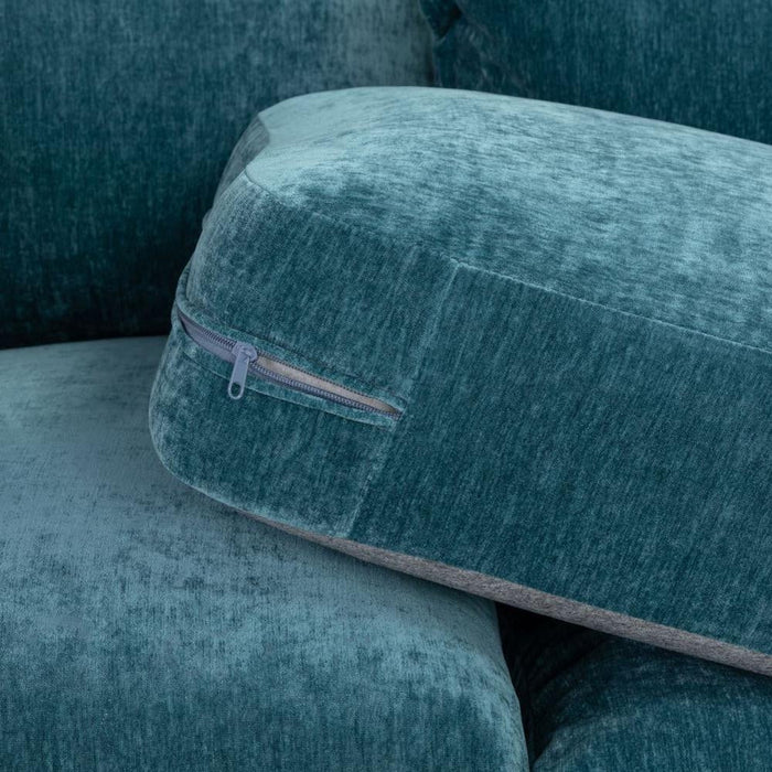 Colbee Teal Large Corner Sofa