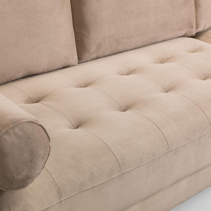 Harper Plush Beige 3+2 Seater Sofa