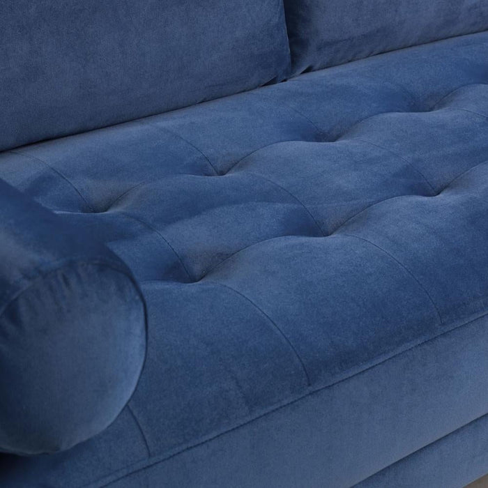 Harper Plush Blue 3+2 Seater Sofa