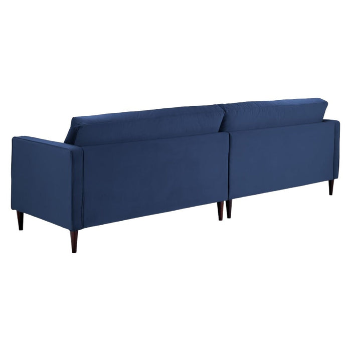 Harper Plush Blue 4 Seater Sofa