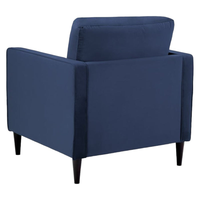 Harper Plush Blue Armchair