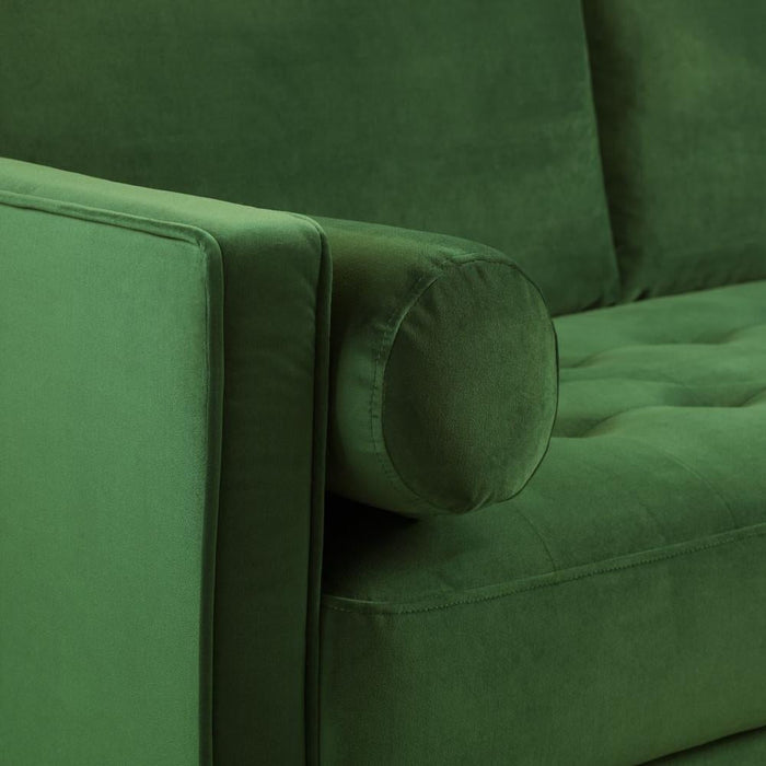 Harper Plush Green 2 Seater Sofa
