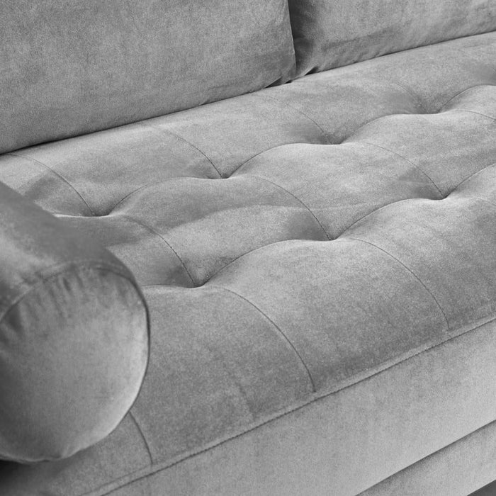 Harper Plush Grey 2 Seater Sofa