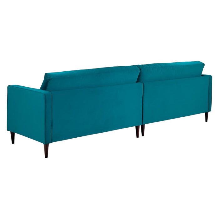 Harper Plush Teal 4 Seater Sofa