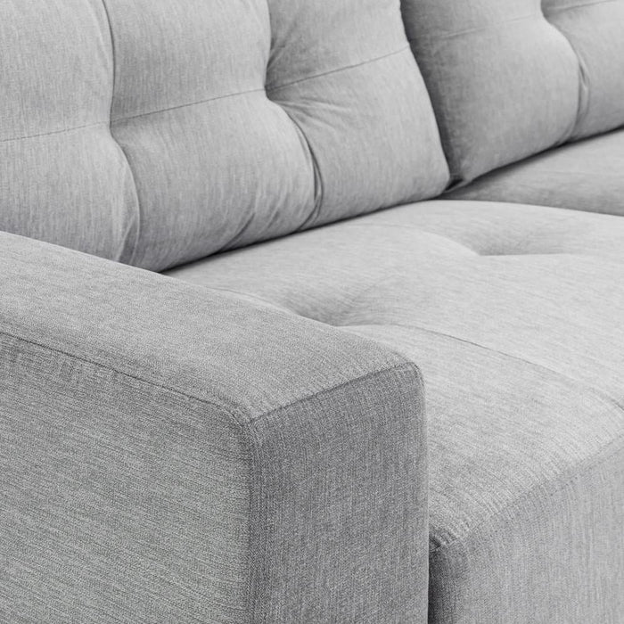 Jerry Grey 3+2 Seater Fabric Sofa