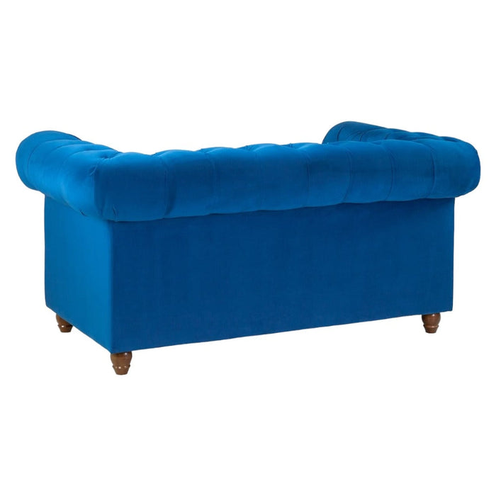 Kensington Flush Blue 2 Seater Sofa