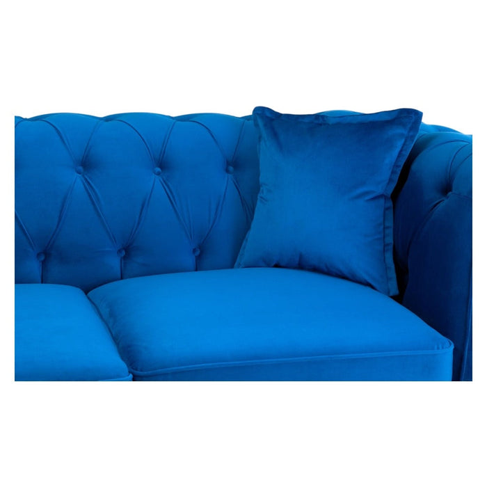 Kensington Flush Blue Large Corner Sofa