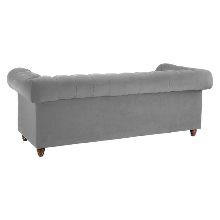 Kensington Flush Grey 3 Seater Sofa
