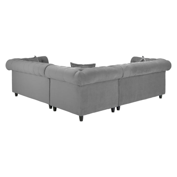 Kensington Flush Grey Large Corner Sofa