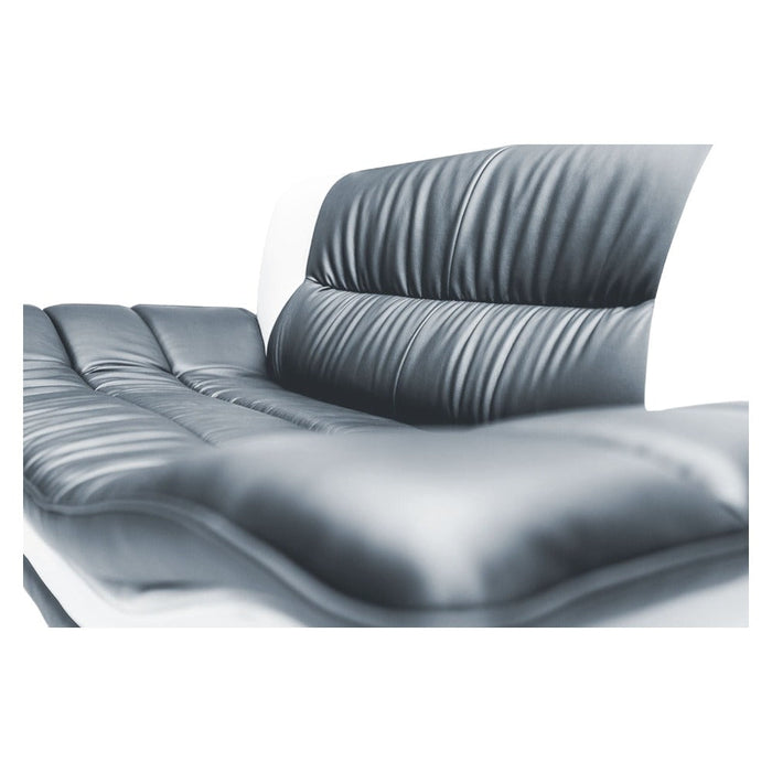 Napoli White and Grey 3 Seater Sofa