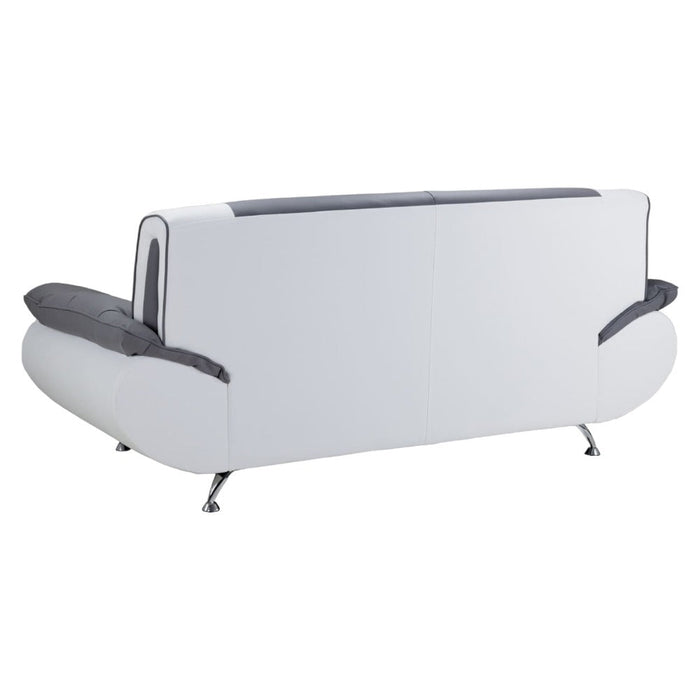 Napoli White and Grey 3 Seater Sofa