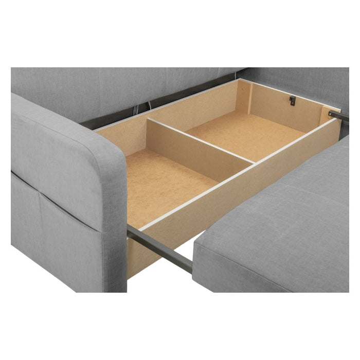 Penelope Grey 3 Seater Sofabed with Storage