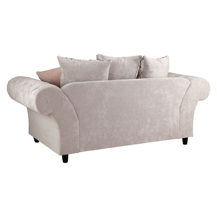 Roma Chesterfield Beige 3+2 Seater Sofa