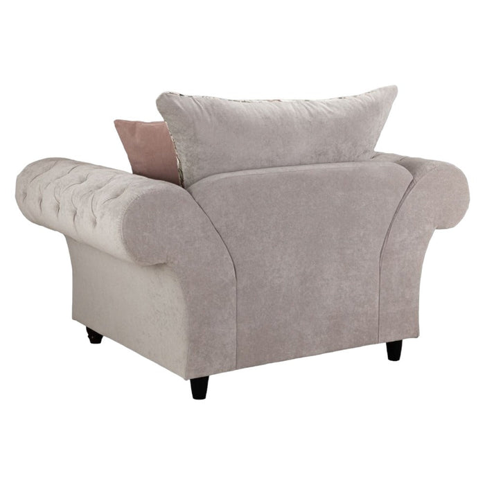 Roma Chesterfield Beige Armchair