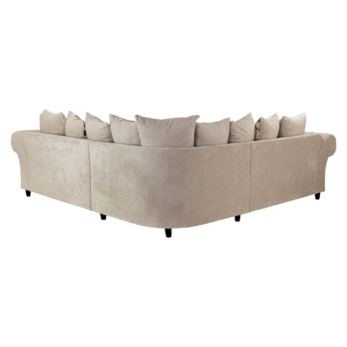 Roma Chesterfield Beige Large Corner Sofa