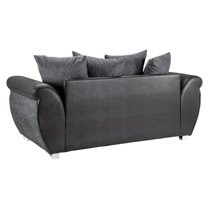 Shannon Black and Grey 3 Seater Sofa