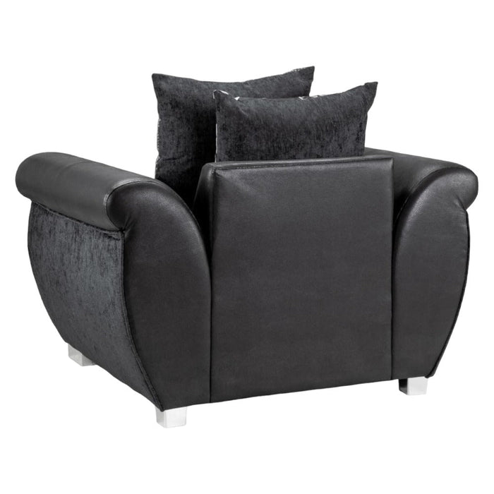 Shannon Black and Grey Armchair