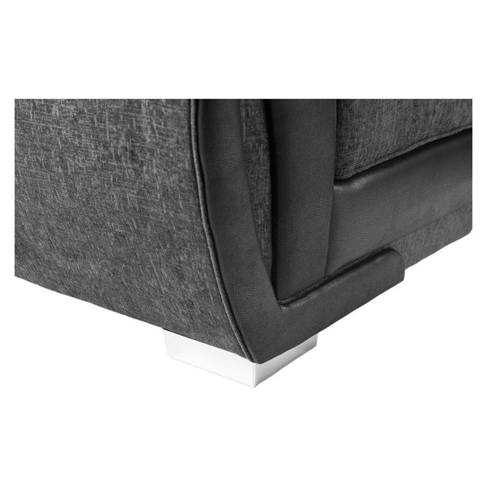 Shannon Black and Grey Large Corner Sofa
